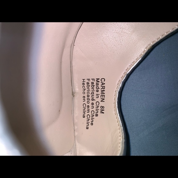 Shiny Slingback Wedding Heels - Picture 6 of 8